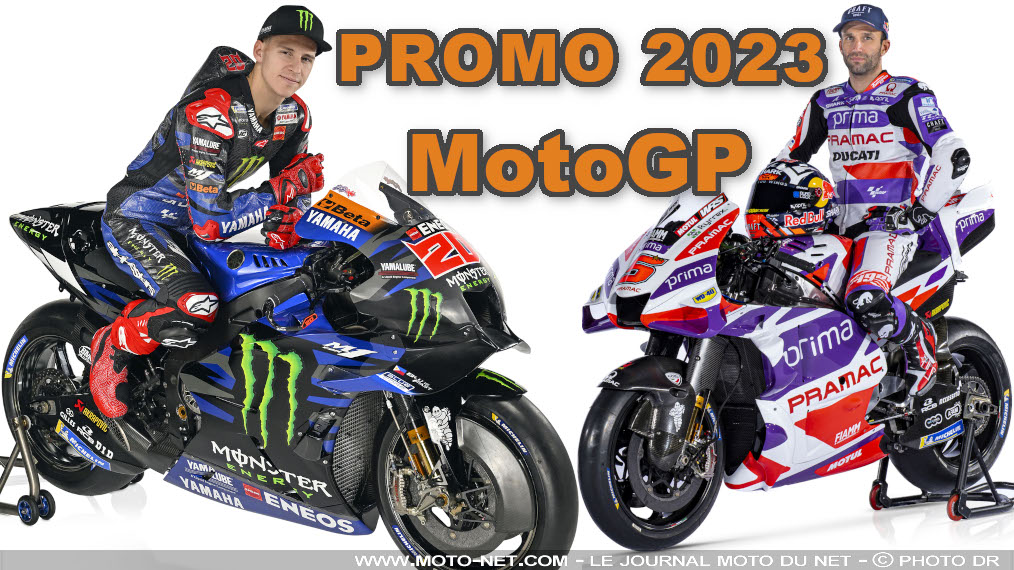 Photos des pilotes MotoGP avec leur moto, pour bien suivre la saison 2023 !