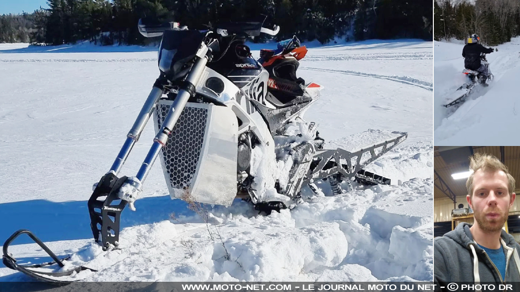 Aprilia Snowbike : la motoneige Tuono V4 1100 !