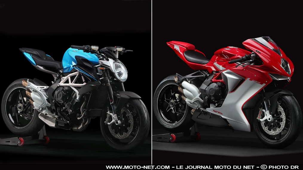 Permis moto 35 kW : les MV Agusta Brutale 800 et F3 675 passent l'A2