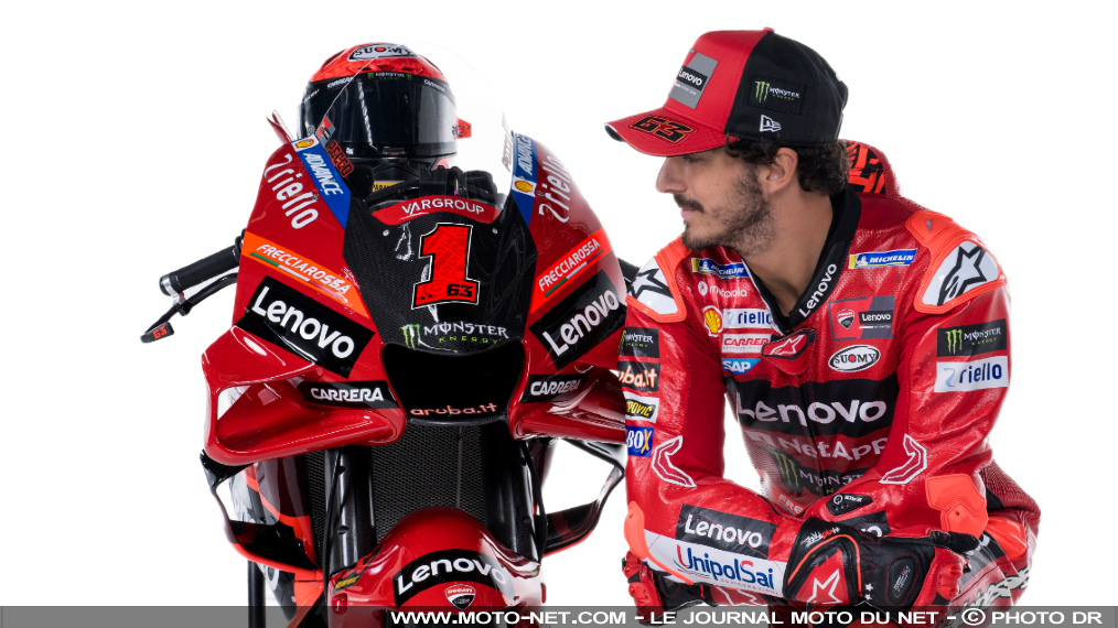 Le numéro 1 de retour en MotoGP sur la Ducati 2023 de Bagnaia