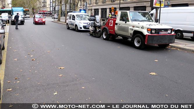 Nouvelle offensive contre le stationnement des motos à Paris