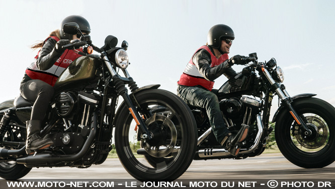 Une vingtaine de moto-écoles pour passer le permis en Harley-Davidson
