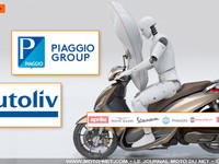 Piaggio et Autoliv planchent sur un futur airbag sur deux et trois-roues