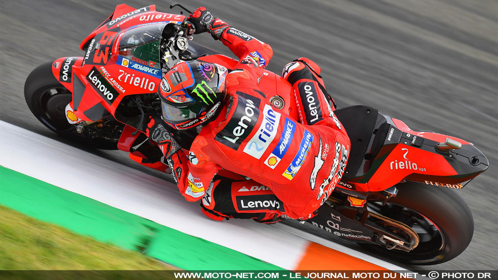 Bagnaia mène un triplé Ducati pour la finale MotoGP à Valence