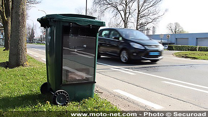 La Sécurité routière assure ne pas vouloir cacher de radars dans les poubelles...