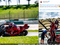 Tests MotoGP Sepang : Ducati mène l'échauffement en Malaisie