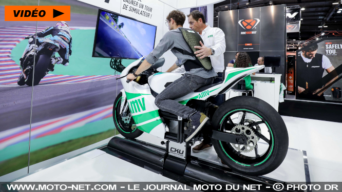 Evaluez votre pilotage moto avec le simulateur AMV au Salon de Lyon ce week-end