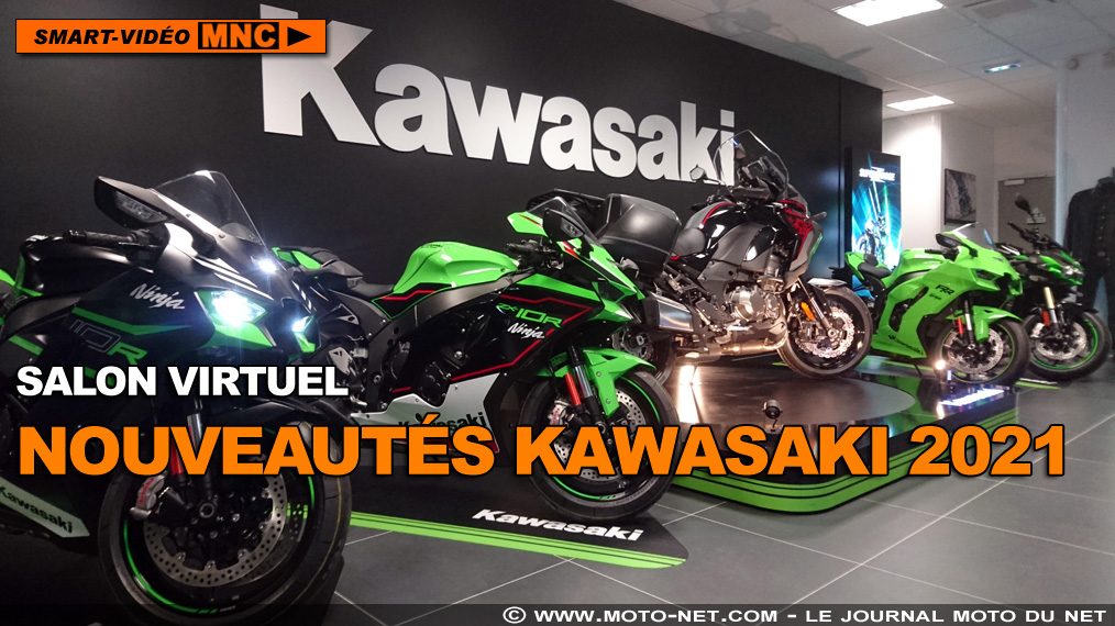 Présentation des nouveautés motos Kawasaki 2021 en vidéo