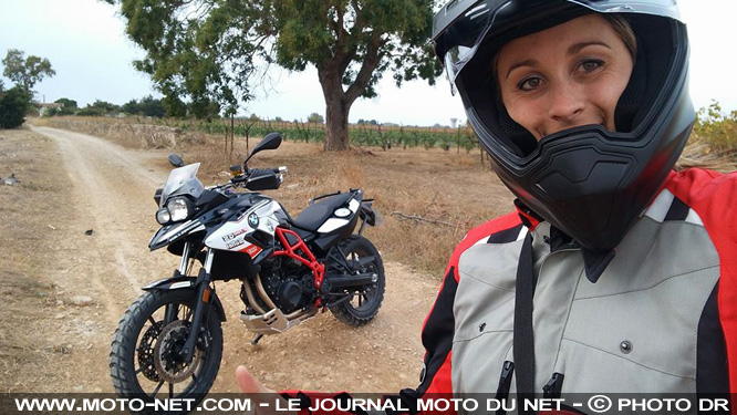 Sonia Barbot, candidate à la victoire sur le Moto Tour Series Tunisie