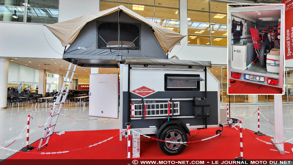 Transport moto : Sportcaravan dévoile son astucieuse Cube 2 à Intermot 