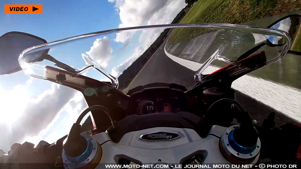 Vidéo embarquée de la Speed Triple 1200 RR à Ascari