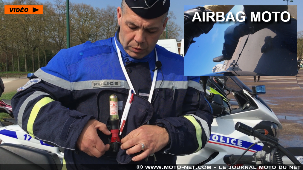 Généraliser l'airbag moto : qu'en pense la police ?