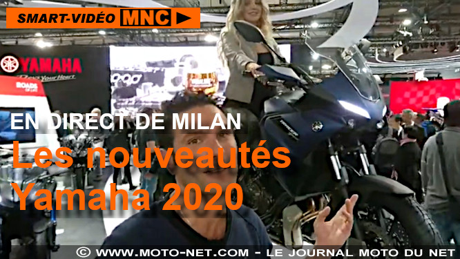 Vidéo : les nouveautés Yamaha 2020 au salon de Milan Eicma