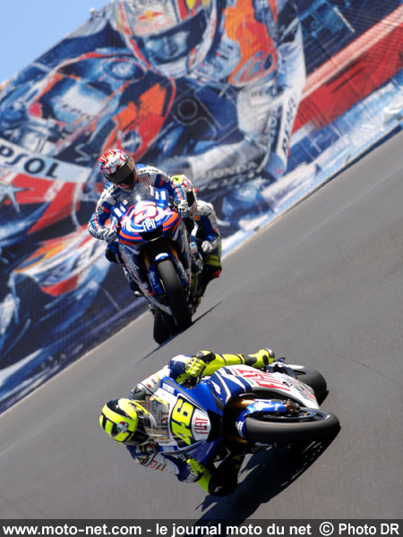 Valentino Rossi, Colin Edwards et Marco Melandri - Grand Prix Moto des États-Unis 2007 : le tour par tour sur Moto-Net.Com