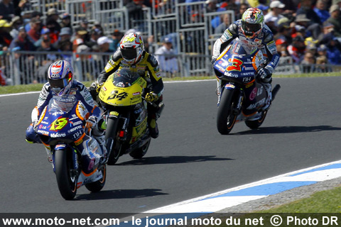 Alvaro Bautista, Andrea Dovizioso et Alex De Angelis - Grand Prix Moto d'Australie 2007 : le tour par tour sur Moto-Net.Com