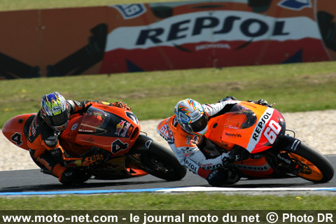 Julian Simon et Hiroshi Aoyama - Grand Prix Moto d'Australie 2007 : le tour par tour sur Moto-Net.Com