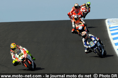  Rossi, Melandri, Pedrosa, Capirossi et Barros - Grand Prix Moto d'Australie 2007 : le tour par tour sur Moto-Net.Com