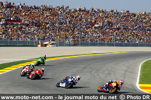 Hayden, Melandri, Capirossi, Barros et De Puniet - Grand Prix Moto de Valence 2007 : le tour par tour sur Moto-Net.Com