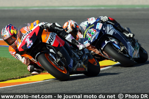 Nicky Hayden et Marco Melandri - Grand Prix Moto de Valence 2007 : le tour par tour sur Moto-Net.Com