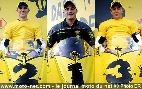 Hugo Marchand, Kevin Denis et Jimmy Maccio intègrent la Dark Dog Academy 2008