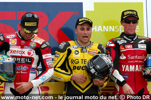 Lorenzo Lanzi 1er, Troy Bayliss 2ème et Troy Corser 3ème - Le Superbike met le feu à Valence !