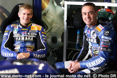 David Checa et Sébastien Gimbert - Épreuve Mondial Superbike et Supersport de Monza 2008 : la présentation sur Moto-Net.Com 