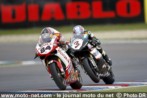 Michel Fabrizio et Max Biaggi - Mondial Superbike République Tchèque 2008 : Un nouveau week-end Baylisstic !