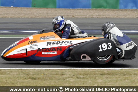  Side-car F2 : Bourch'is/Scellier - Sixième épreuve du Championnat de France Superbike 2008 à Magny-Cours