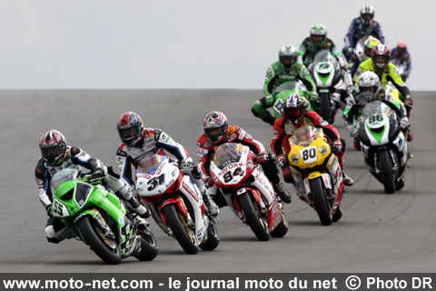 Laconi, Muggeridge, Fabrizio, Ellison, Badovini, Pridmore, Tamada, Rolfo, Iannuzzo, Gimbert et David Checa - Mondial Superbike Europe 2008 : Racing in the rain