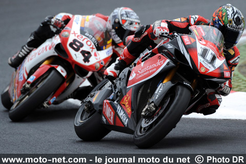 Troy Corser et Michel Fabrizio - Mondial Superbike Italie 2008 : Sacré Bayliss !