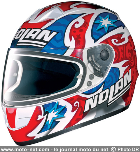 Casque Nolan N62 Gemini Replica Stoner : Essai équipement Gilera GP800