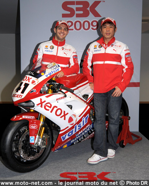 Michel Fabrizio et Noriyuki Haga - Épreuve Mondial Superbike et Supersport de Phillip Island 2009 : la présentation sur Moto-Net.Com