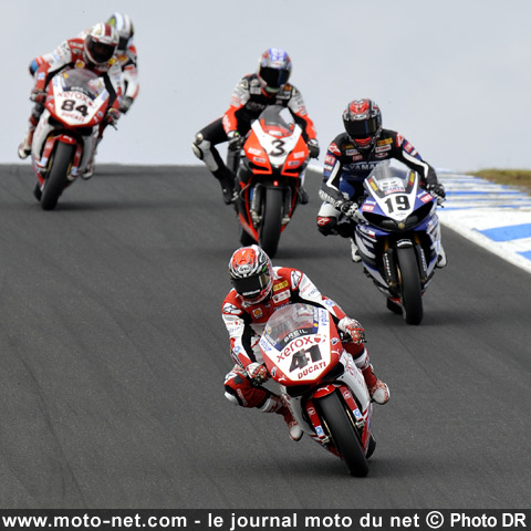 Haga, Spies, Biaggi, Fabrizio et Haslam - Mondial Superbike Australie 2009 : Haga prend les rênes du championnat !