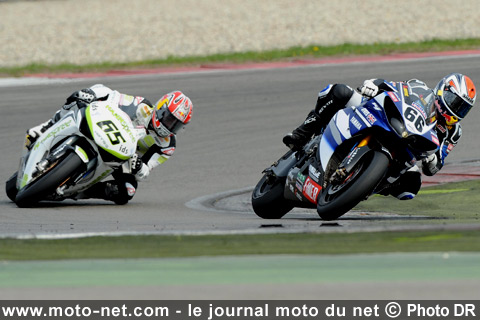 Sykes et Rea - Mondial Superbike Assen 2009 : Sur la piste, le duel Haga - Spies continue...