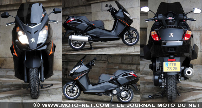 Essai comparatif Peugeot 125 BlackSat Executive vs Piaggio MP3 400 LT : le bonheur sans le permis moto !