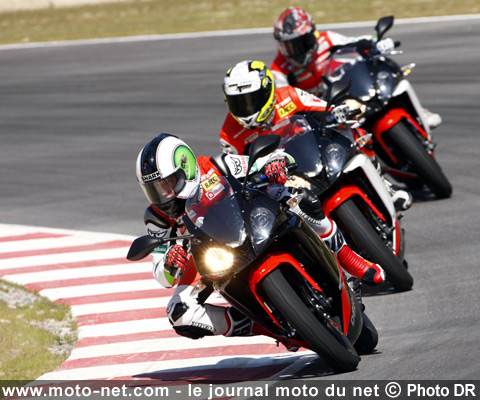  Pol Espargaró, Joan Olivé et Efrén Vásquez - Test Derbi 125 GPR ET DRD SM/R : Trois balles rouges déboulent cette année !