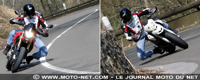 Face à face Dorsoduro / Hypermotard : deux italiennes bien dévergondées !