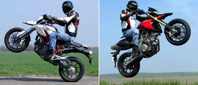 Face à face Dorsoduro / Hypermotard : deux italiennes bien dévergondées !