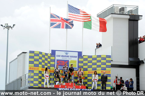 Ben Spies 1er, Shane Byrne 2ème et Michel Fabrizio 3ème - Mondial Superbike Saint-Marin 2009 : Rebondissements de toutes sortes à Misano !
