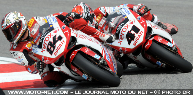 Michel Fabrizio et Noriyuki Haga - Mondial Superbike Saint-Marin 2009 : Rebondissements de toutes sortes à Misano !