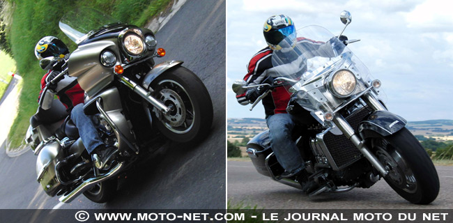 Face à Face Kawasaki VN 1700 Voyager / Triumph Rocket III Touring : 4 000 cc pour les vacances !