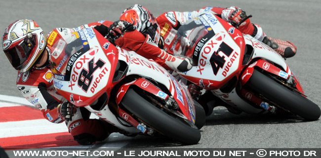 Mondial Superbike 2010 : Haga et Fabrizio restent chez Ducati l'an prochain