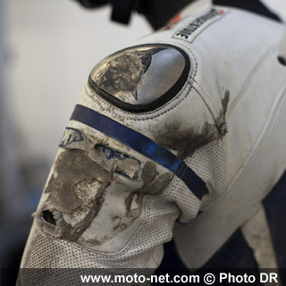 Combinaison de Jorge Lorenzo après une chute avec le D-air