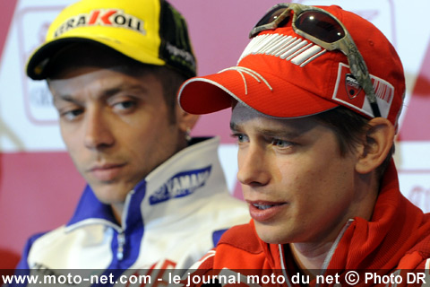 Valentino Rossi et Casey Stoner - This is it : La saison 2009 de MotoGP se clôt dimanche !