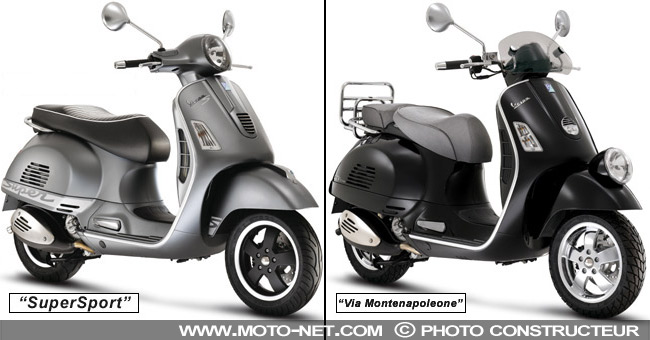 Vespa GTS 300 SuperSport et GTV Via Montenapoleone - Les principales nouveautés du groupe Piaggio 