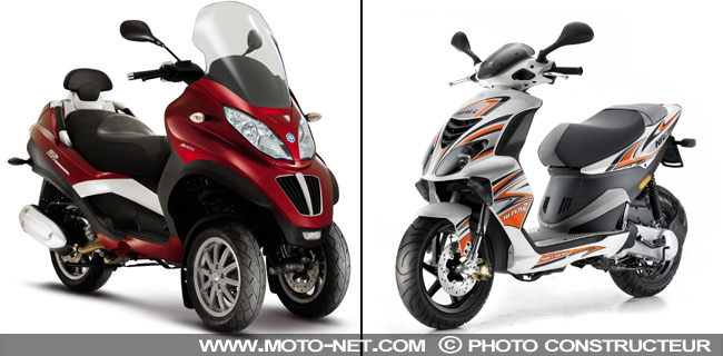 Piaggio MP3 LT 300 et NRG - Les principales nouveautés du groupe Piaggio 