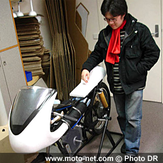 La Suzuki GP100 ayant servi de base à la Green Speed Motorcycle