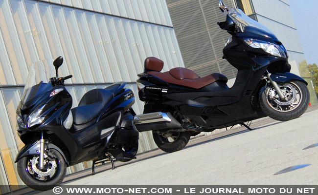 Duel Suzuki Burgman 400 Z / Yamaha Majesty 400 : du rififi chez les commuters !