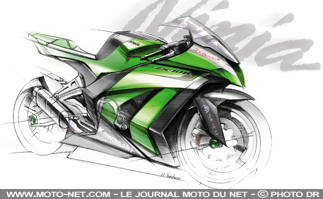 Future Kawasaki ZX-10R modèle 2011