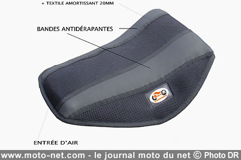 Coussin de Selle moto 3D GEL  Le Pratique du Motard – LE PRATIQUE